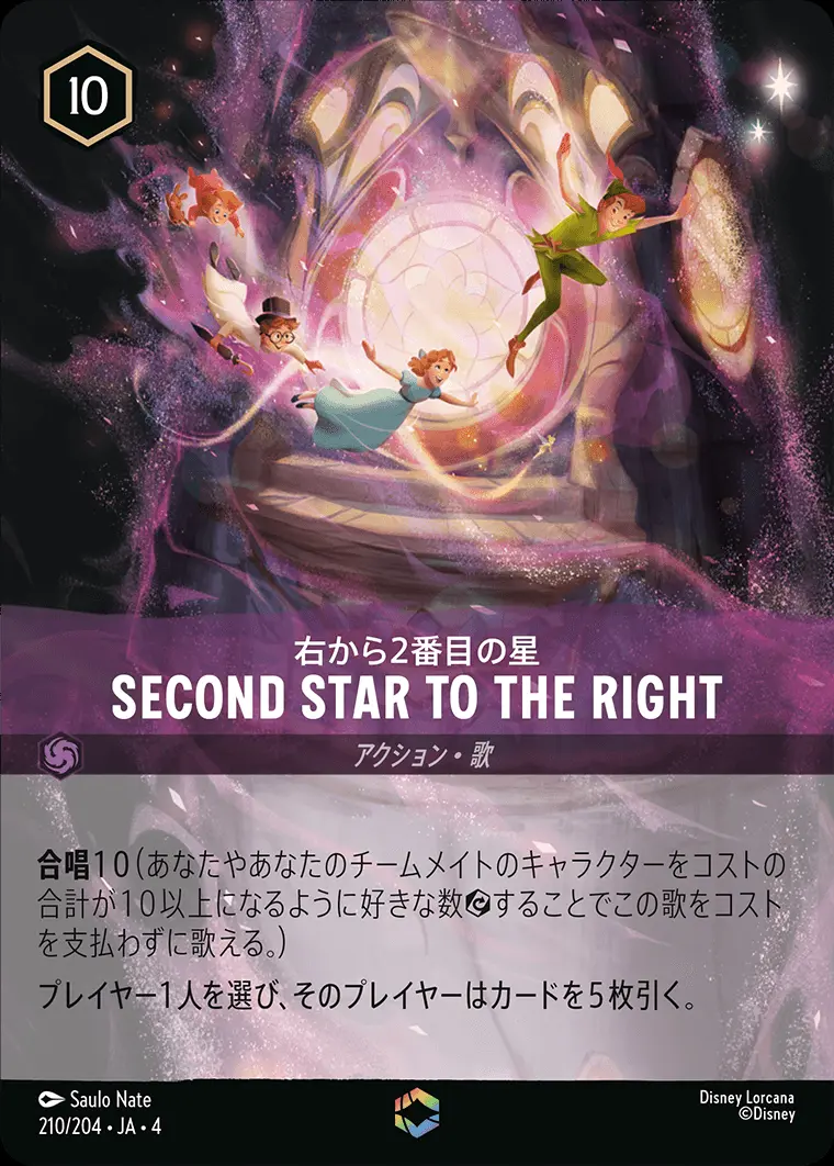 Second Star to the Right 右から2番目の星(エンチャンテッド) 210/204･JA･4 の商品画像